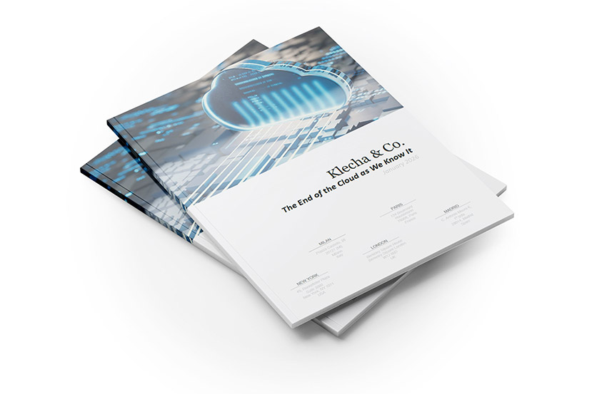 The End of the Cloud as We Know It